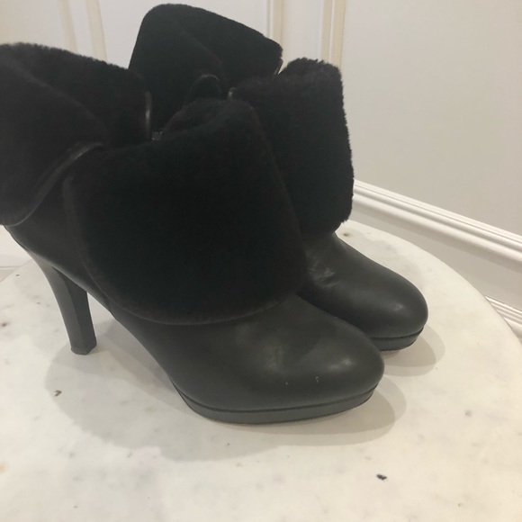 Brooks Brothers Shearling & Leather Bootie - Picture 8 of 8